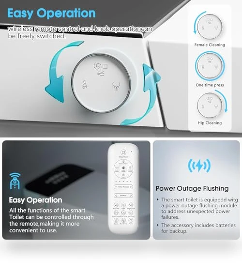 Smart Toilet with Heated Bidet and Dryer — Bathroom Essentials, TDH