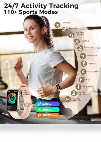Smart Watch Fitness Tracker — Smartwatches, EGQINR