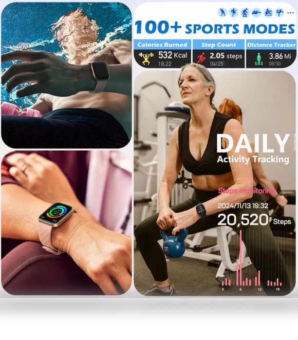 Smart Watch with Health & Fitness Tracking — Fitness & Activity Monitors, MorePro