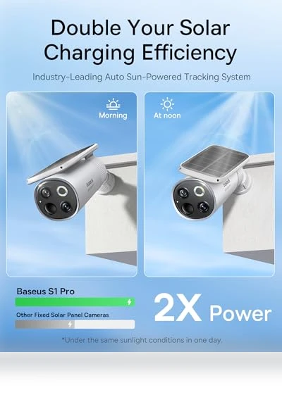 Solar Security Camera Wireless Outdoor 2-Cam Kit — Security Cameras, Baseus