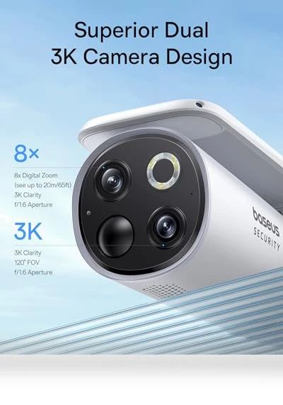 Solar Security Camera Wireless Outdoor 2-Cam Kit — Security Cameras, Baseus