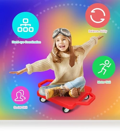 Sports Scooter Board with Handles for Kids — Kids Fitness, SUNYIWJIE