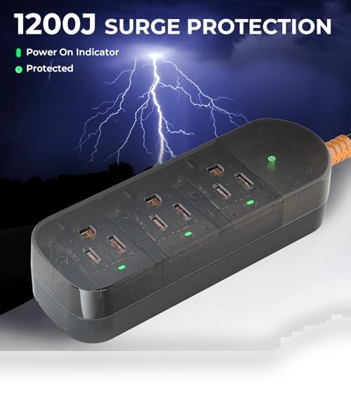 Weatherproof Surge Protector Power Strip — Power Solutions & Surge Protection, ZZJ