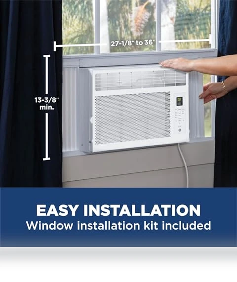 Window Air Conditioner Unit, 6,000 BTU for Small Rooms up to 250 sq ft — Cooling Solutions, GE