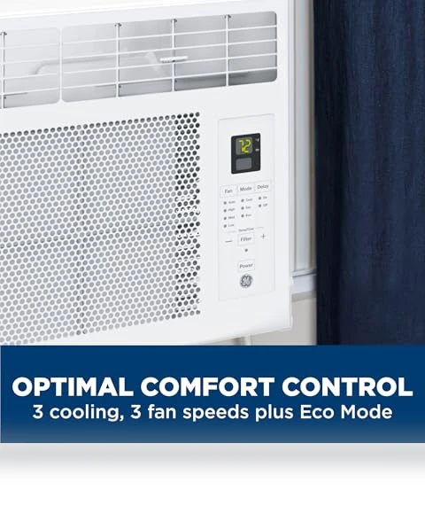 Window Air Conditioner Unit, 6,000 BTU for Small Rooms up to 250 sq ft — Cooling Solutions, GE