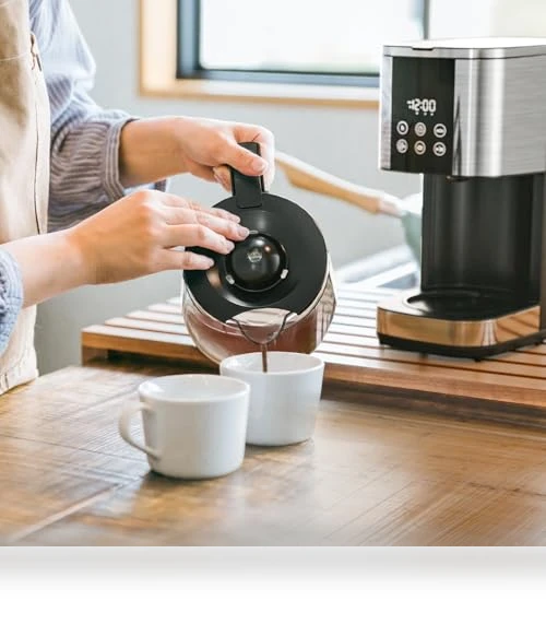 10-Cup Drip Coffee Maker with LED Display & Touch Screen — Coffee Makers, Kismile