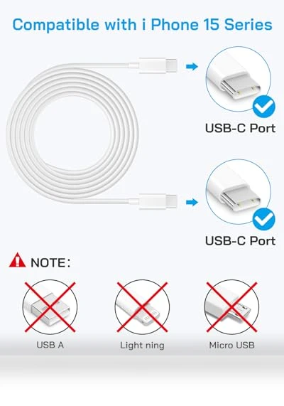 20W PD Fast Charger Block with 6Ft USB C Cable — Chargers, Shenzhen Yijiapin Trading Co., Ltd.