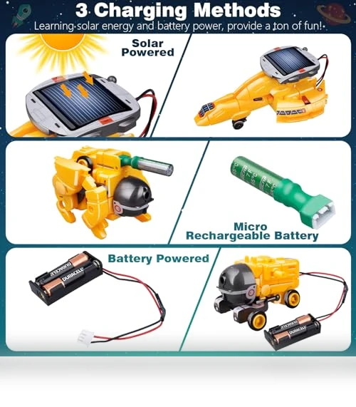 6-in-1 Solar Robot Toys — Solar Power, Dioju
