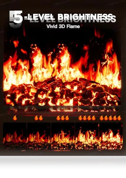 Electric Fireplace Heater — Portable Heating Solutions, Silonn
