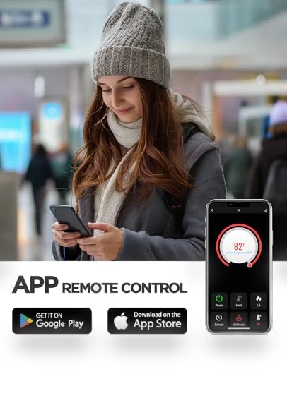 Electric Fireplace Heater — Portable Heating Solutions, Silonn