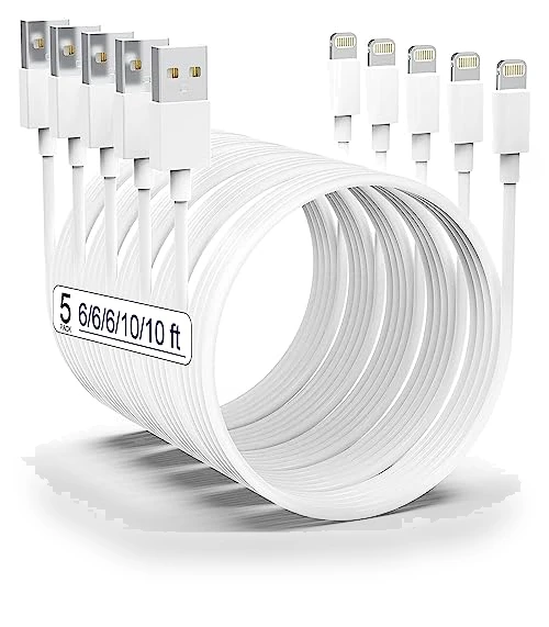 MFi Certified iPhone Charger 5pack — Lightning, AZMOGDT