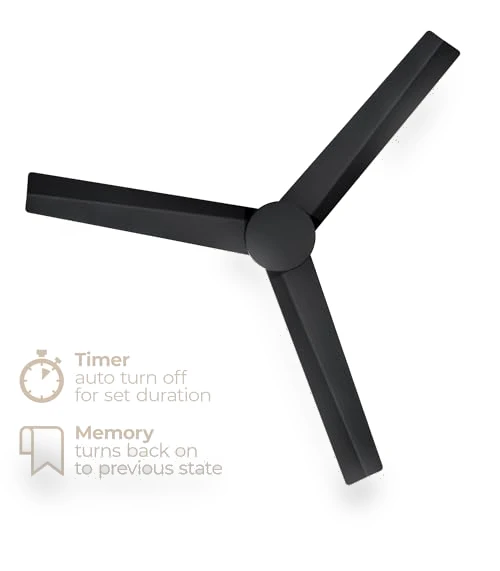 Smart Indoor and Outdoor 52in 3-Blade Ceiling Fan — Ceiling Fans & Accessories, East Grove Home