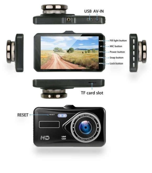 Car DVR with Touch Screen — Dashboard Cameras, HOME-Auto-001