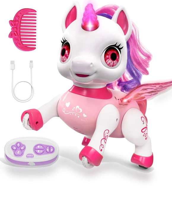 Interactive Unicorn Robot Toy — Plushies, Hoperock