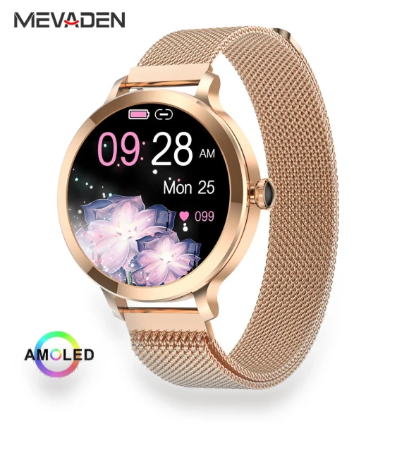 New AMOLED Display Fashion Women's Smart Watch — Smartwatches, MEVADEN