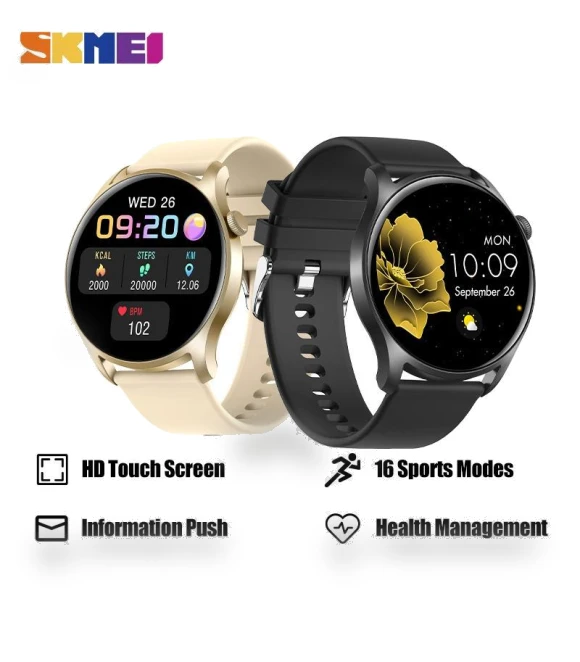 Women's Smart Watch with Full Touch Screen — Smartwatches, Skmei