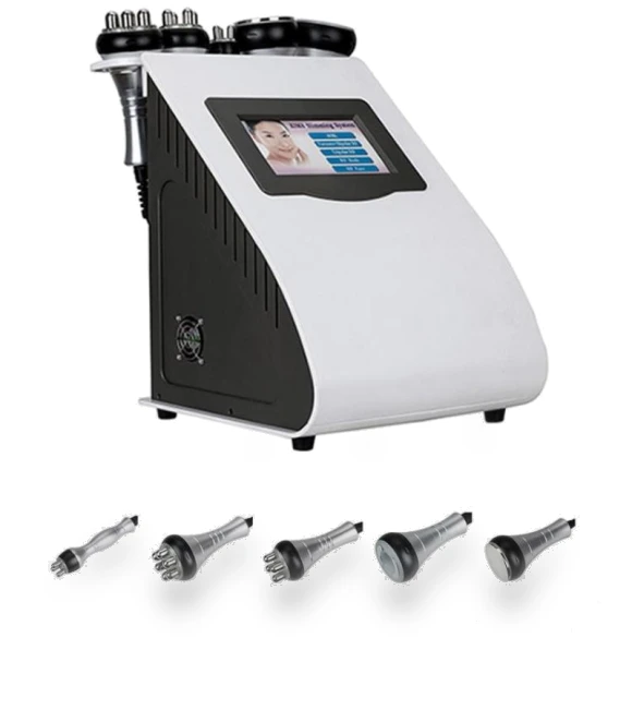 5 in 1 Vacuum Liposuction Ultrasonic Cavitation Radio Frequency Body Slimming Machine — Galvanic, L.RIDING PULO