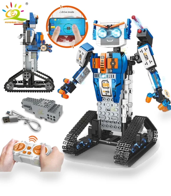 High-Tech Remote Control Robots Building Blocks — Construction Kits, Favorlook