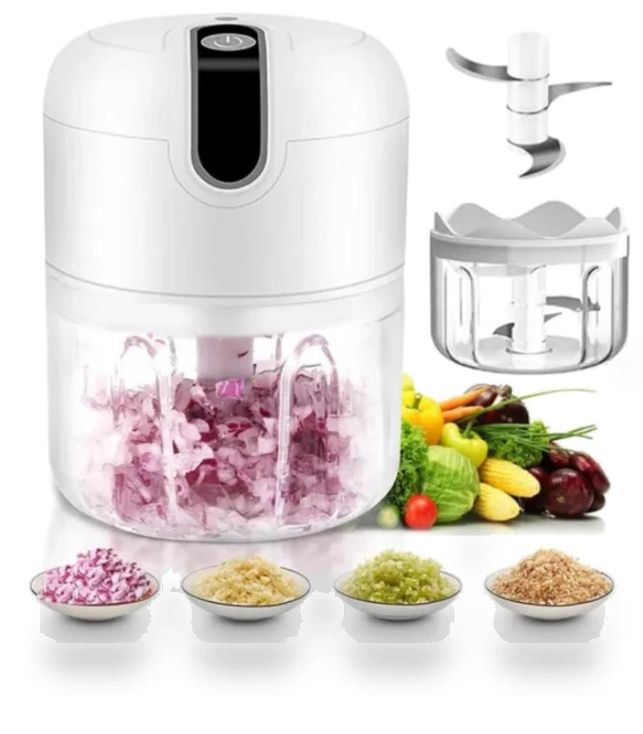 Portable Mini Chopper with 3-Layer Blades — Choppers, Living Mall