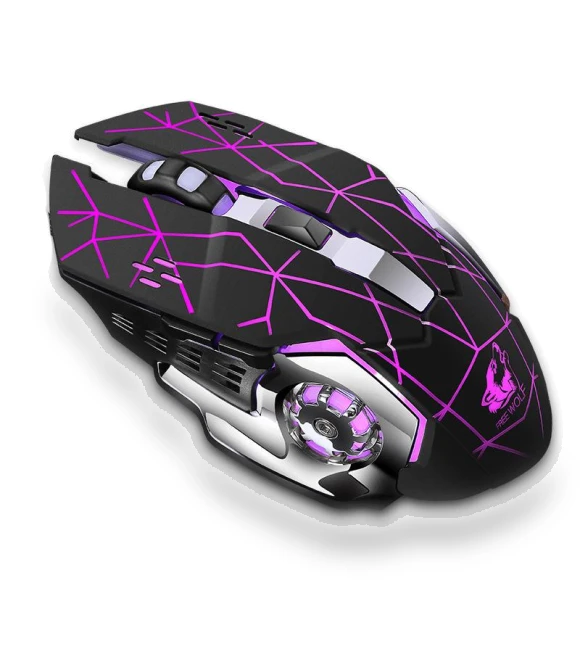 Rechargeable Wireless Silent USB Optical Ergonomic Gaming Mouse — Mouse Pads, YSZQ