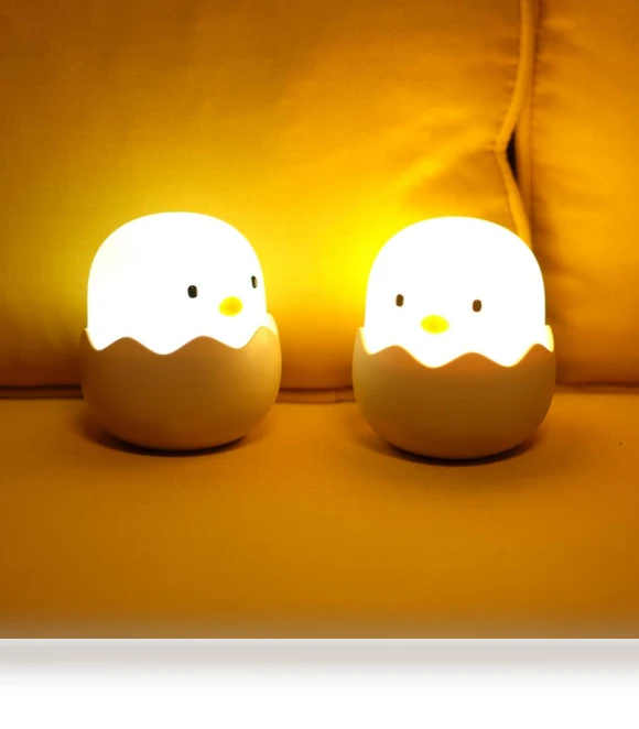 Cartoon Egg and Chick Touch LED Night Light — Night Lights, FIVEFIVE
