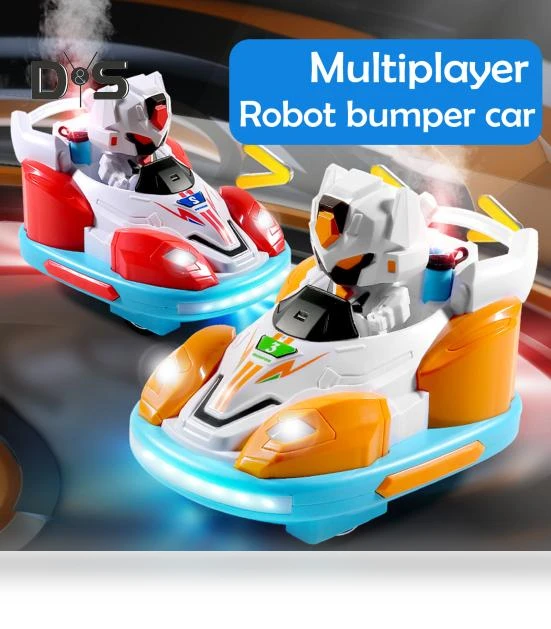 Remote Control Toy Cars Set with Light Spray and Music Battle — Interactive Figures & Robots, Play with You