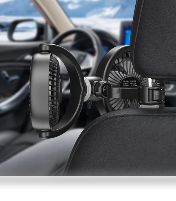 Dual Head Car Rear Fan — Cooling Fan, SunshineTek