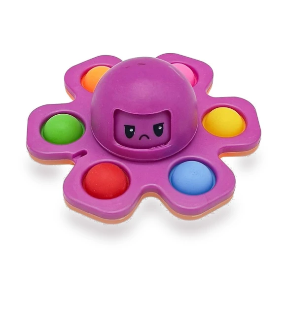 Rotating Octopus Toy with Expressions — Blocks, Toys-Glory Fourall