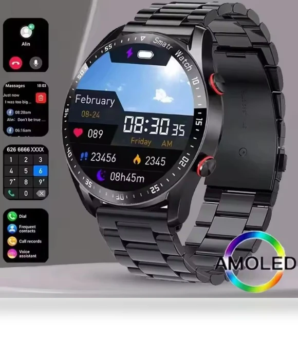 Smart Watch with AMOLED Display — Smartwatches, 3CC Smart Watch