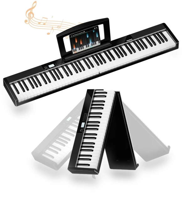 Electronic 88 Key Foldable Touch Keyboard — Portable Keyboards, Kayomart