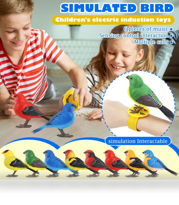 Fun Voice and Light Controlled Bird Imitation Toy — Interactive Animal Companions, Diamonds22