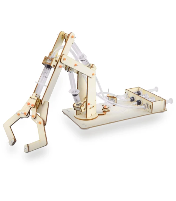 Hydraulic Robotic Arm Wooden Assembly Kit — Construction Kits, Japan Zen Mall