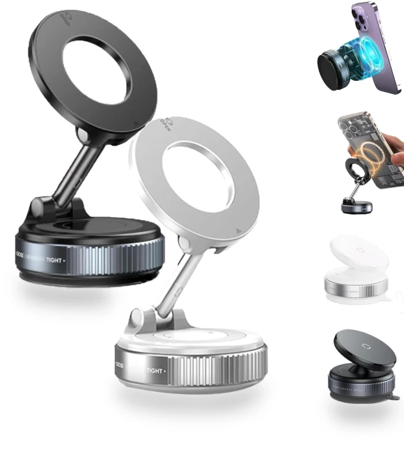 Rotating Vacuum Magnetic Car Phone Holder — Dashboard Installation Kits, Ren Peishi