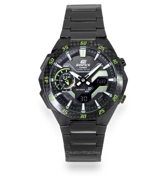 Windflow Analog Digital Smartphone Link Black Dial Tough Solar Men's Watch — Smartwatches, Casio