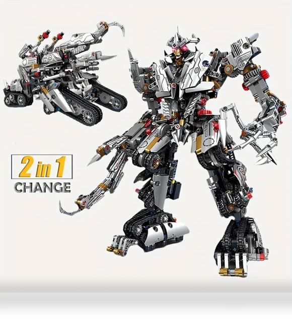 2 In1 Dragon Robot Mech Building Blocks Set — Construction Kits, KAZI