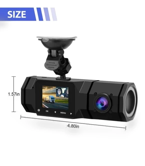 Dual Dash Cam 1080P — Dashboard Cameras, Cars Auto Home