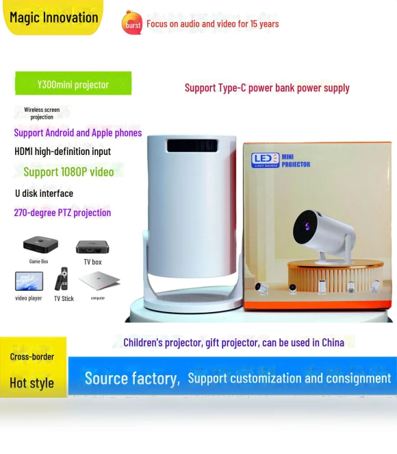 Mini 1080p Android Smart WiFi Projector — Home Theater Projectors, ElectroCN