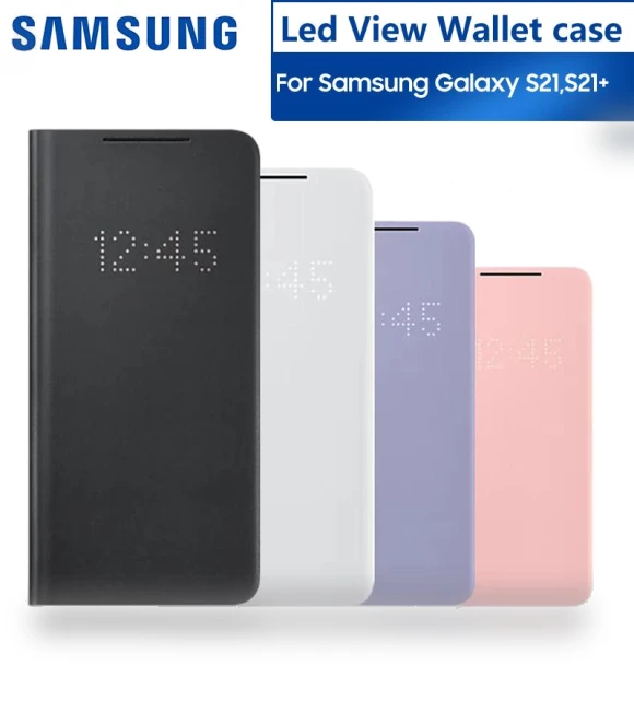 Smart LED View Wallet Flip Cover — Phone Accessories, Samsung