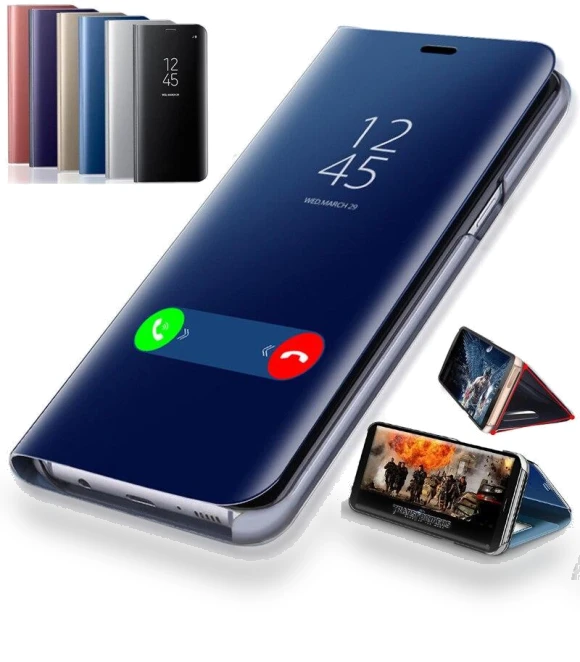 Smart Mirror Flip Book Case — Phone Accessories, Fundas