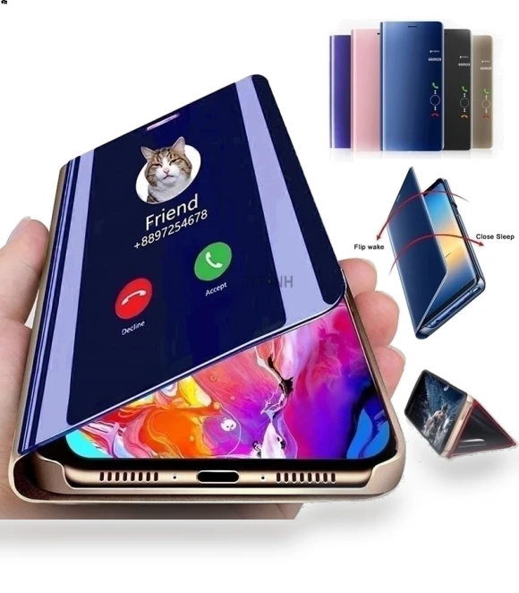 Smart Mirror Folding Phone Case — Screen Protectors, case-A1