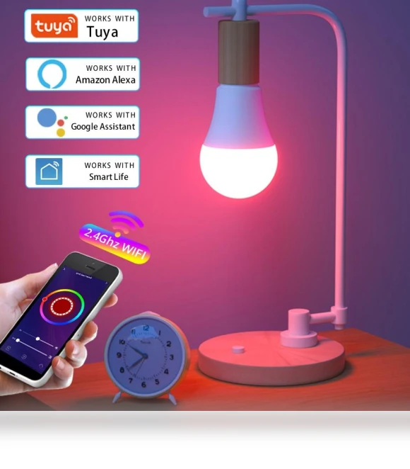 Smart Wi-Fi LED Lamp — Desk & Table Lighting, MeeToo Lights