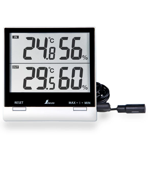 Digital Thermohygrometer with Waterproof External Sensor — Home Climate Control, JP Create mege