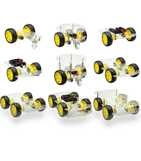 DIY Tracking Avoidance Motor Smart Robot Car Chassis Kit — Robotics Foundations, Biaozhi E-commerce