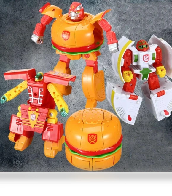 Robot Transformer in the Form of French Fries Hamburger — Pretend Play, Fengheyours