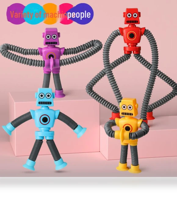 Transforming Robot Toy with Suction Cup — Construction Kits, VividTrove