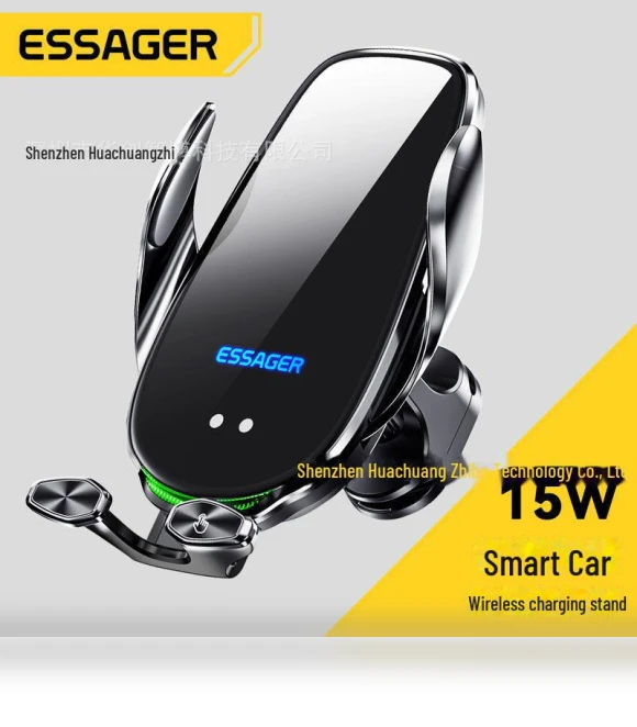 Wireless Car Charger & Infrared Sensor Phone Mount — Dashboard Installation Kits, ESSAGER
