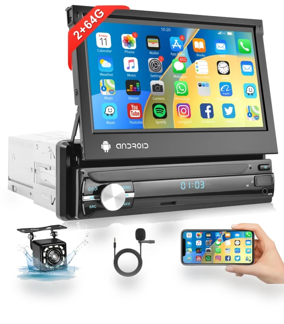 Android Car Audio GPS FM RDS with 7-inch Touch Screen — Stereo Receivers, AniWorld