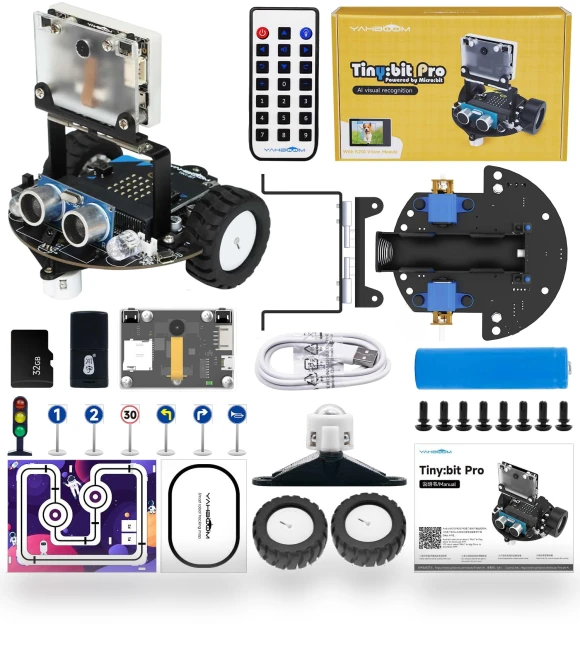 Microbit Programmable Robot — Construction Kits, Yahboom