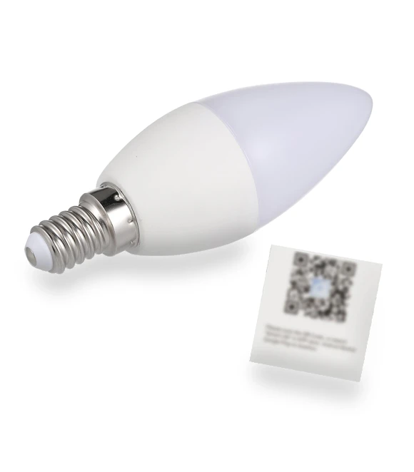 Smart RGB+W+C LED Candle Bulb — LED, Build My Home
