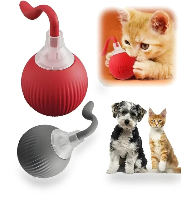 Automatic Rolling Ball Interactive Pet Toy — Interactive Animal Companions, Meiteai-All